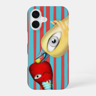 Yellow bird storytelling fruit red icecream yummy iPhone 16 case