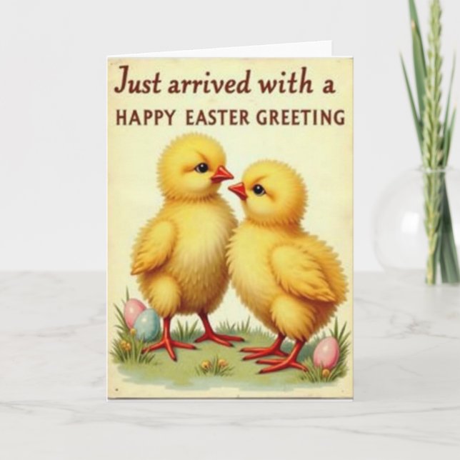 Yellow Birds Easter Card (Front)