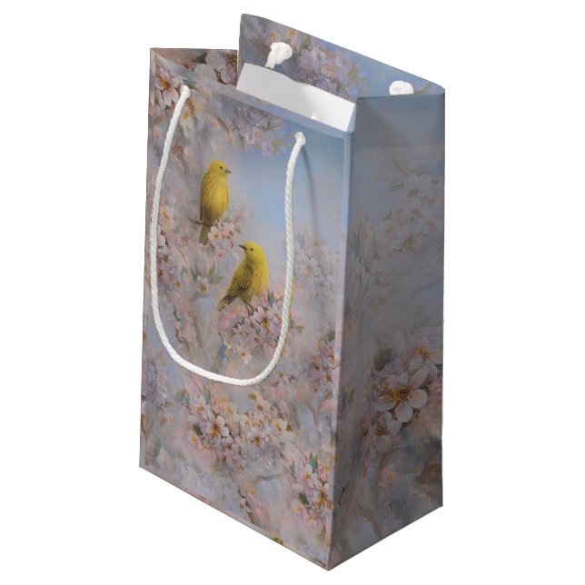 Yellow Birds Gift Bag (Back Angled)