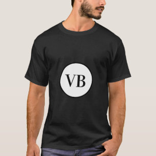 Yellow Black acrylic pour marble add name monogram T-Shirt