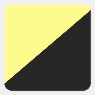 Yellow & Black Anarcho Capitalism Flag Square Sticker