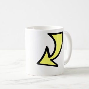 Yellow Black Arrow Mug