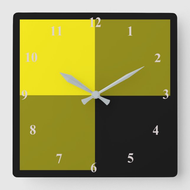 Yellow Black Clock (Front)