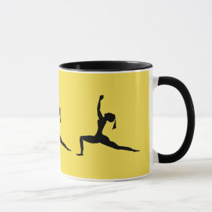 Yellow Black Coffee Cup