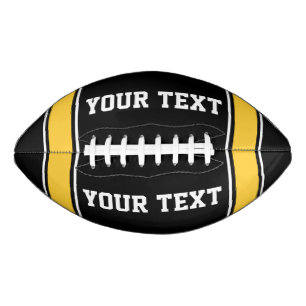 Yellow Black Football Sport Jersey Custom Text