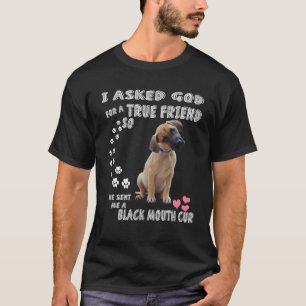 Yellow Black Mouth Dog Lovers, Cute Southern Black T-Shirt