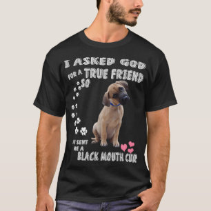 Yellow Black Mouth Dog Southern Black Mouth Cur T-Shirt