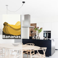 Yellow, Black, White Kitchen Wall Decor - Poster