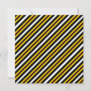 Yellow Black White Rainbow Stripes