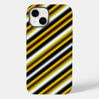 Yellow Black White Rainbow Stripes