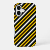 Yellow Black White Rainbow Stripes