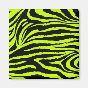 Yellow & Black Zebra Magnet