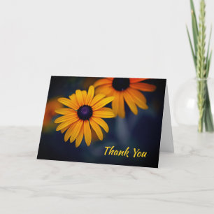 Yellow Blackeyed Susan Garden Flower Thank You Card