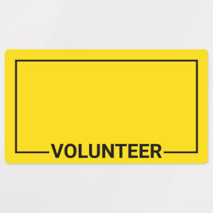 Yellow Blank Volunteer