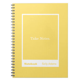 Yellow Block Quote Classic Notebook