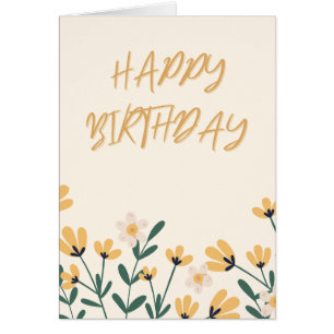 Yellow Bloom - Happy Birthday