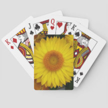 Yellow Bloom Themed Classic Playing Cards