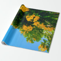 Yellow Blooms Wrapping Paper