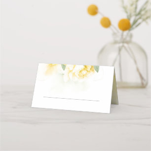 Yellow Blossom Botanical Wedding Place Card
