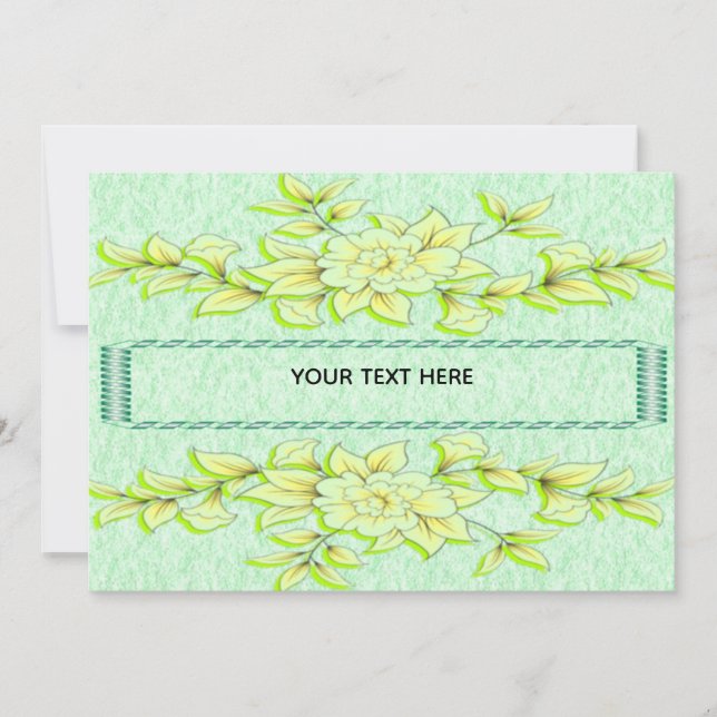 yellow blossoms save the date (Front)