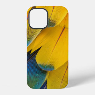 Yellow blue and red birds of paradise flower iPhone 12 case