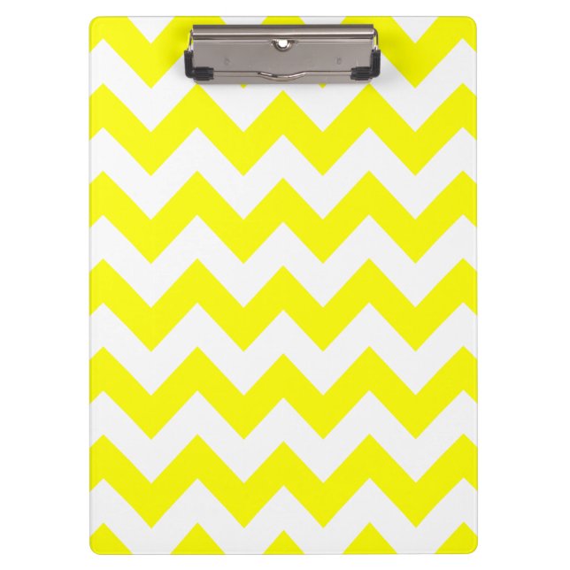 Yellow Blue Bold Chevron Clipboard (Front)