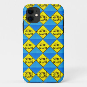yellow blue diamonds cattle guard case