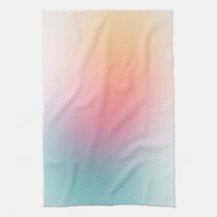 Yellow Blue Green Pink Purple Template Colourful Tea Towel