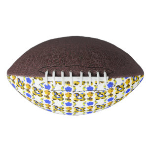 Yellow Blue Illustration Fancy shapes Football