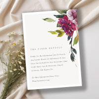 Yellow Blush Burgundy Floral Wedding Details