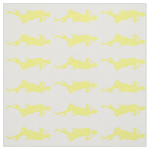 Yellow Bold Mod GoGo Girls Fabric