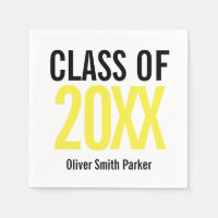 Yellow Bold  Modern Graduation ANY YEAR