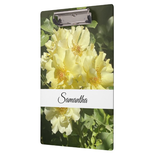 Yellow Botanical Flowers Clipboard (Left)