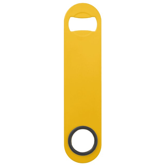 Yellow Bottle Opener Custom Text Bar Key Gift Tool (Front)