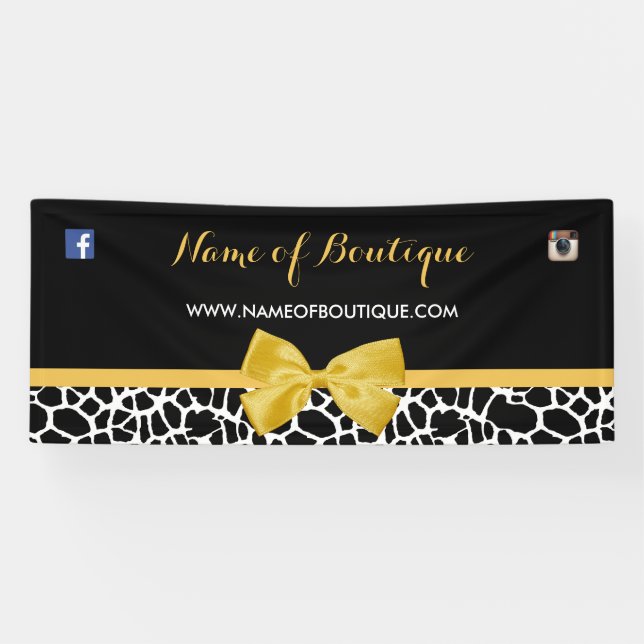Yellow Bow Boutique Banner (Horizontal)