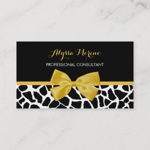 Yellow Bow Consultant Boutique Business Card