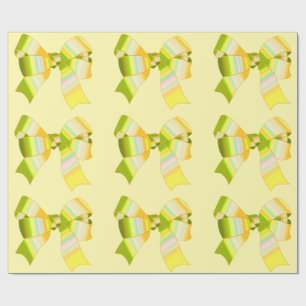 Yellow Bows Wrapping Paper
