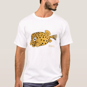 Yellow boxfish cartoon illustration T-Shirt