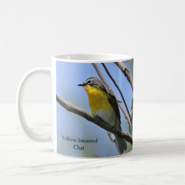 Yellow-breasted Chat mug by BirdingCollectibles (Left)