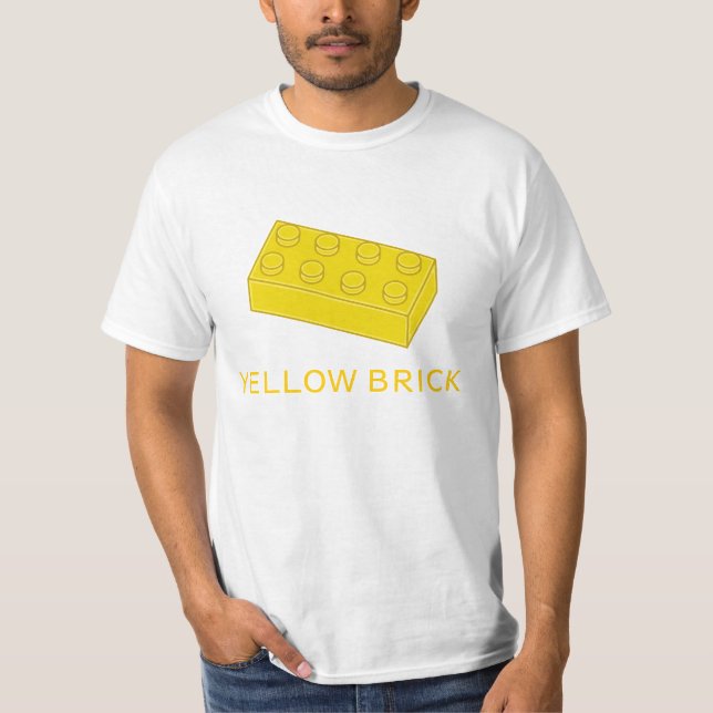 Yellow Brick by Customize My Minifig T-Shirt (Front)