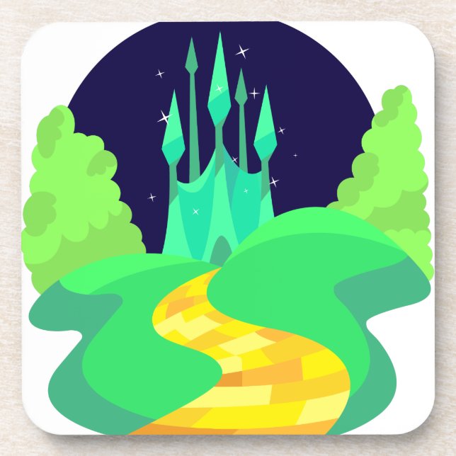 yellow brick road coaster (Front)