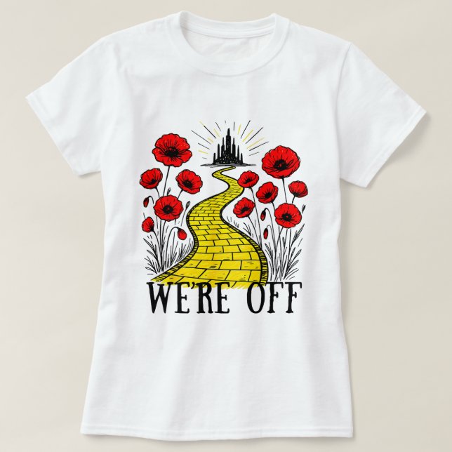 Yellow Brick Road Fantasy Book Lover Shirt (Design Front)