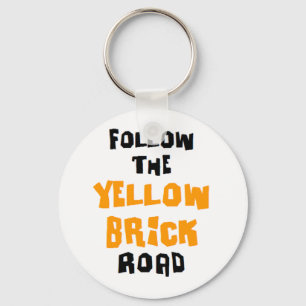 yellow brick road key ring