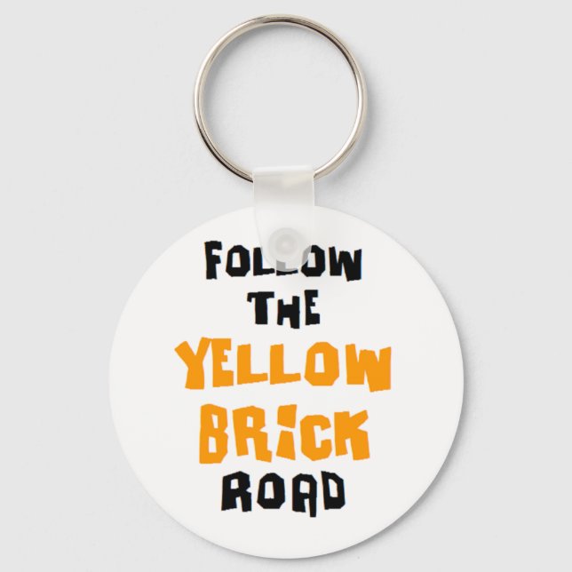 yellow brick road key ring (Front)