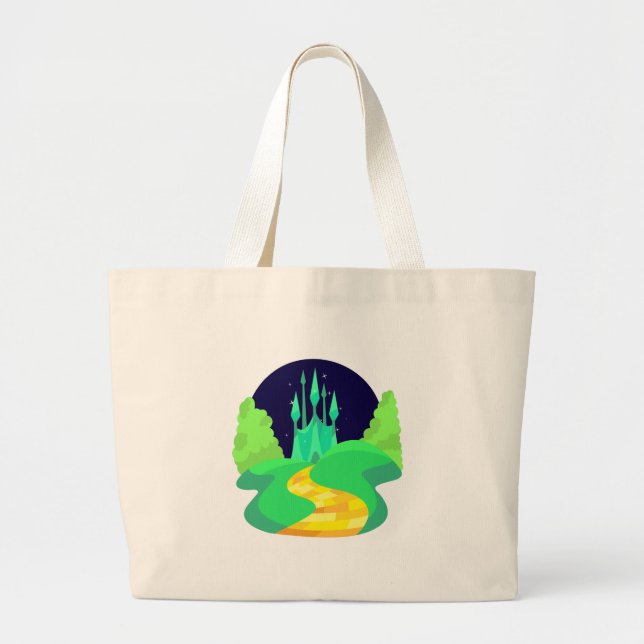 yellow brick road large tote bag (Front)