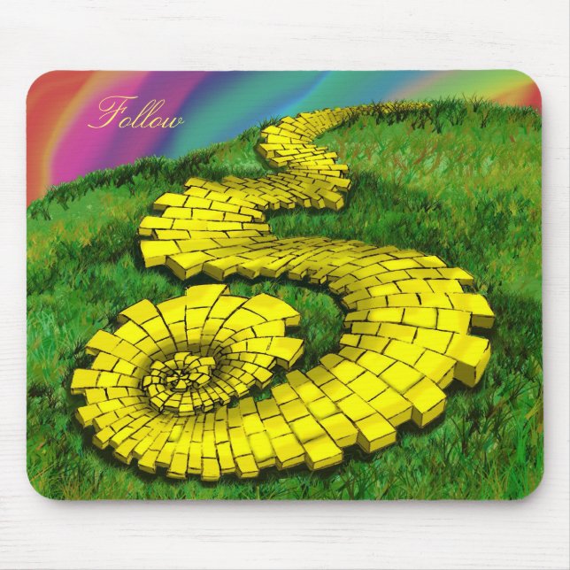 Yellow Brick Road Mouse Pad (Front)