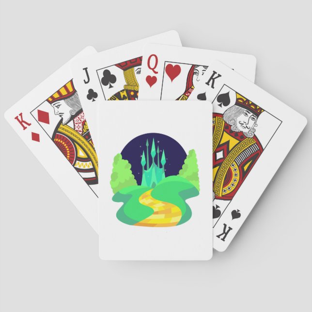 yellow brick road playing cards (Back)