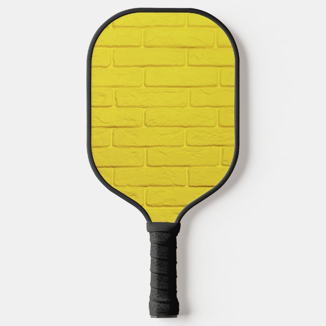 yellow brick wall pickleball paddle (Front)