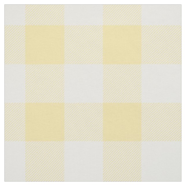 Yellow Buffalo Check Pattern Fabric (Swatch)