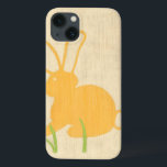 Yellow Bunny and Green Grass by Chariklia Zarris iPhone 13 Case<br><div class="desc">Blades of green grass poke up from the ground,  surrounding a yellow bunny in this piece by Chariklia Zarris. A great print to place in a child's nursery,  or to give as a gift to someone who loves rabbits!</div>